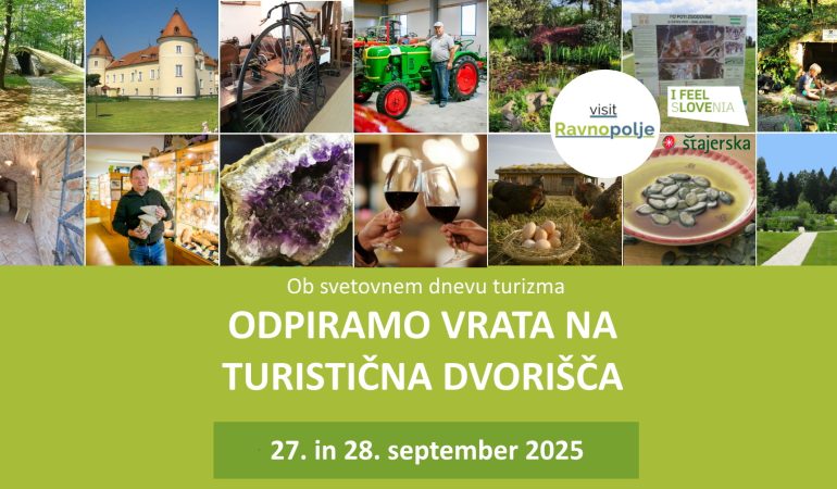 Odpiramo vrata na turistična dvorišča – 27. 9. in 28. 9. 2025