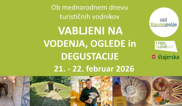 Ob mednarodnem dnevu turističnih vodnikov vabljeni na oglede, vodenja in degustacije na Ravno polje