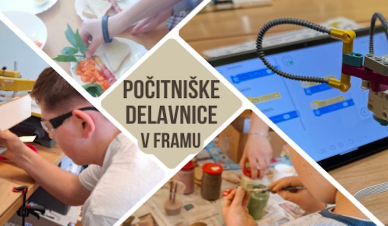 Poletna doživetja za otroke v Modri delavnici